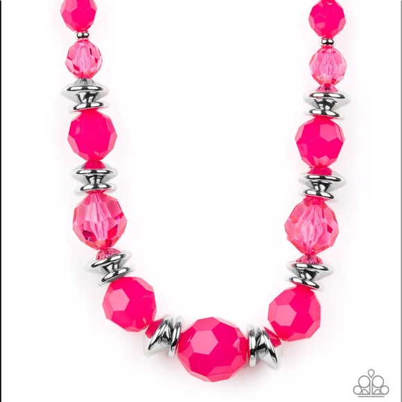 Dine and Dash - Pink Necklace - Picture 4 of 4